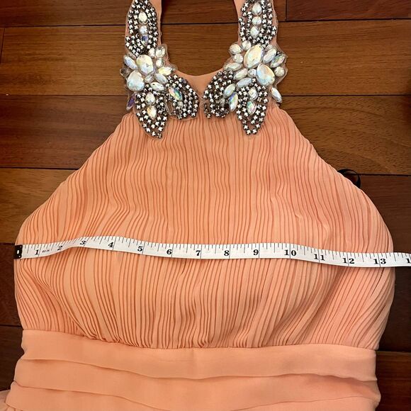 Y2k City Studio Mini Dress Halter Formal Fairy Whimsical Coquette Pastel - Picture 10 of 13